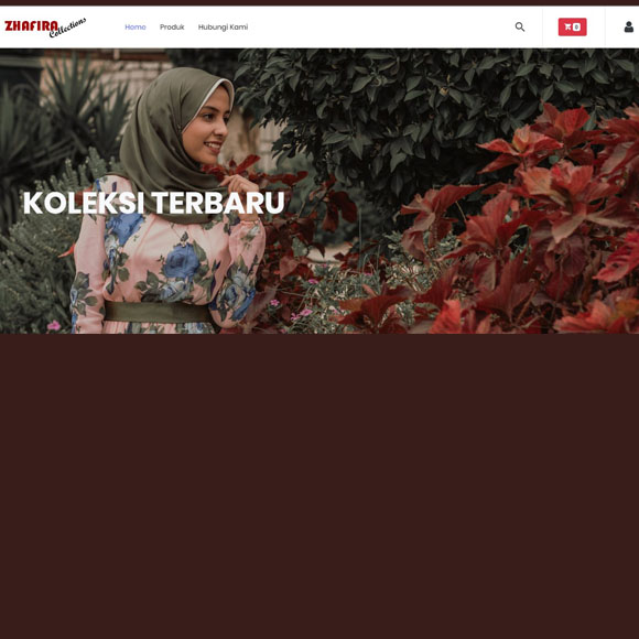 Website Penjualan Jilbab (Zhafira Collection)